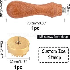1Pc Brass Stamp Head&nbsp;DIY-OC0004-18E