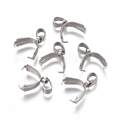 Tarnish Resistant 304 Stainless Steel Ice Pick Pinch Bails&nbsp;STAS-M274-013P