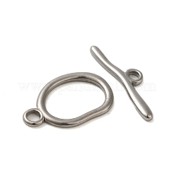 Non-Tarnish 304 Stainless Steel Toggle Clasps&nbsp;STAS-Q324-09P
