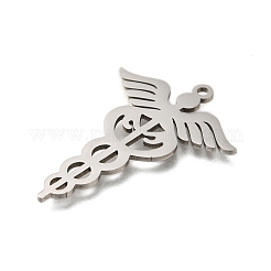 Anti-Tarnish 304 Stainless Steel Snake Pendants&nbsp;STAS-S150-02P