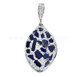 Polymer Clay Rhinestone Pendants&nbsp;RB-S056-12A-P