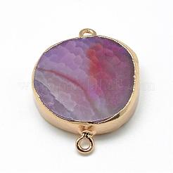 Natural Druzy Agate Links connectors&nbsp;G-Q494-32