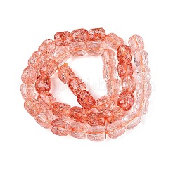Transparent Crackle Glass Beads Strands&nbsp;GLAA-Q108-04A-10