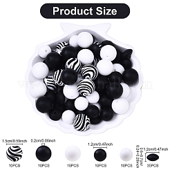 Food Grade Eco-Friendly Silicone Focal Beads&nbsp;SIL-YW0001-72C