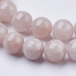 Natural Yellow Jade Beads Strands&nbsp;X-G-G598-8mm-YXS-06