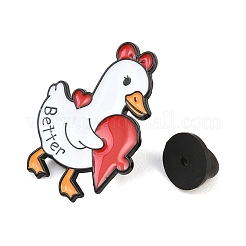 Valentine Better Heart Duck Enamel Pins&nbsp;JEWB-B041-01A