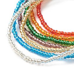 Bling Glass Seed Beads Anklets Set&nbsp;AJEW-AN00461