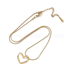 304 Stainless Steel Pendant Necklaces&nbsp;NJEW-P302-06G