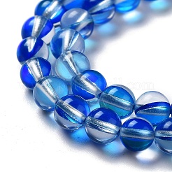 Synthetic Moonstone Beads Strands&nbsp;G-P528-J01-18