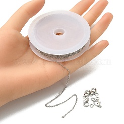 DIY Chain Bracelet Necklace Making Kit&nbsp;DIY-YW0007-05P