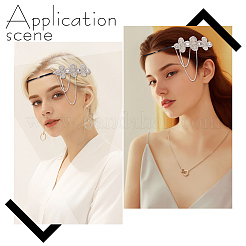 Glass Rhinestone HeadBands for Women&nbsp;OHAR-WH0021-74P