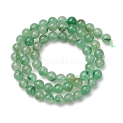 Natural Green Aventurine Round Beads Strands&nbsp;G-S150-6mm-3