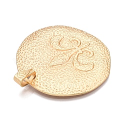 Plating Hammered Alloy Big Pendants&nbsp;PALLOY-T090-09G