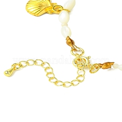 Natural White Shell Beads Bracelets&nbsp;BJEW-FS00013
