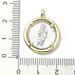 Rack Plating Real 18K Gold Plated Brass Pendants&nbsp;KK-B084-17G