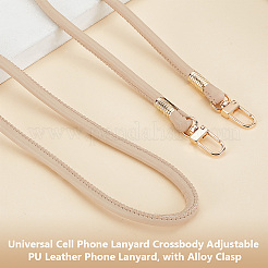 Universal Cell Phone Lanyard Crossbody Adjustable PU Leather Phone Lanyard&nbsp;AJEW-WH0470-47A