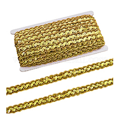 Sparkle Wave Pattern Metallic Polyester Lace Ribbon&nbsp;OCOR-WH0047-73A-05
