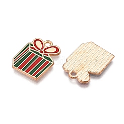 Christmas Theme Alloy Enamel Pendants&nbsp;ENAM-T020-33C