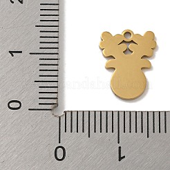 Christmas Theme 304 Stainless Steel Pendants&nbsp;STAS-Z093-08I