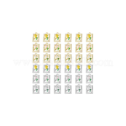 36Pcs 6 Styles Rack Plating Alloy Enamel Pendants&nbsp;FIND-DC0002-91