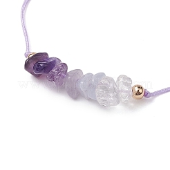 Gemstone Braided Bead Bracelet Sets&nbsp;BJEW-JB11013