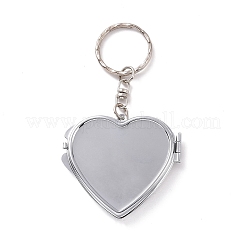 Iron Folding Mirror Keychain&nbsp;DIY-D079-01D
