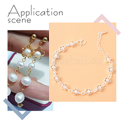 40Pcs 4 Styles Brass Beads Frame&nbsp;KK-AR0004-55