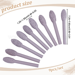 9Pcs Resin Texture Tool Sets for Clay Art&nbsp;TOOL-WH0166-016