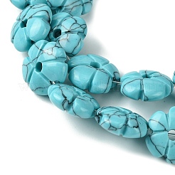 Dyed Synthetic Turquoise Beads Strands&nbsp;G-H023-B09-01
