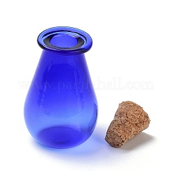 Glass Cork Bottles Ornament&nbsp;LS-AJEW-O032-02A