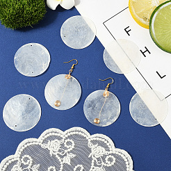 60Pcs Natural Capiz Shell Connector Charms&nbsp;BSHE-SC0001-32