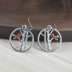 Zinc Alloy Enamel Dangle Earrings&nbsp;FS-WG03B65-01