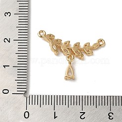 Brass Micro Pave Cubic Zirconia Pendants&nbsp;KK-F865-17G