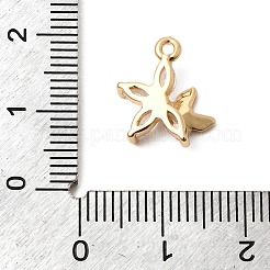 Brass Micro Pave Clear Cubic Zirconia Pendants&nbsp;ZIRC-F146-05B-G
