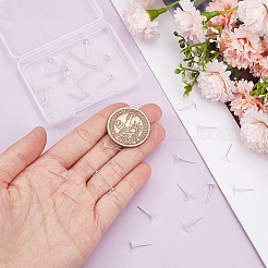 20Pcs Sterling Silver Stud Earring Findings&nbsp;STER-BC0002-24A
