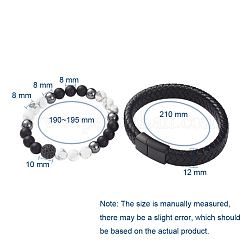 Unisex Stackable Bracelets Sets&nbsp;BJEW-JB04896