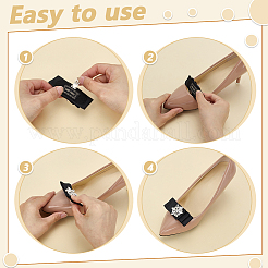 4Pcs 2 Styles Flower Bowknot Iron Crystal Rhinestone Shoe Buckle Clips&nbsp;HJEW-GA00048
