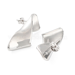 Rack Plating Brass Studs Earrings for Women&nbsp;KK-Z038-14P
