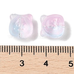 Transparent Spray Paint Glass Beads&nbsp;GLAA-Z011-01J