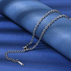 12Pcs 2.8MM 304 Stainless Steel Textured Cable Chain Necklaces for Men Women&nbsp;NJEW-H093-18P-03