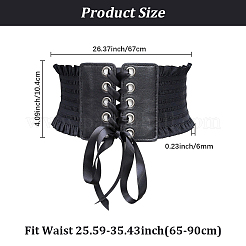 1Pc Imitation Leather Stretch Belts for Women&nbsp;AJEW-CL0002-93B