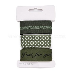 9 Yards 3 Styles Polyester Ribbon&nbsp;SRIB-A014-D04