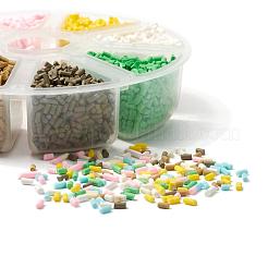 8000Pcs 8 Colors Handmade Polymer Clay Sprinkle Beads&nbsp;CLAY-YW0001-13B