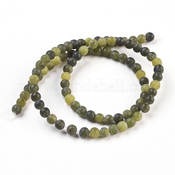 Natural Jade Beads Strands&nbsp;G-MSMC007-15-4mm