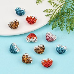Gradient Color Polymer Clay Grade A Rhinestone Beads&nbsp;RB-A049-M
