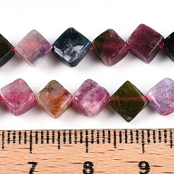 Natural Multicolor Tourmaline Beads Strands&nbsp;G-T140-04B