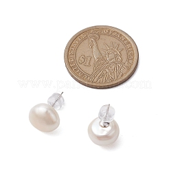 Natural Pearl Ear Studs&nbsp;EJEW-P286-35P