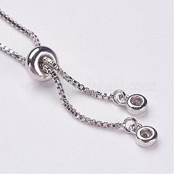 Electroplated Natural Druzy Quartz Crystal Slider Bracelets&nbsp;BJEW-JB02876