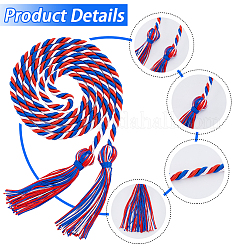 Polyester Graduation Honor Rope&nbsp;AJEW-WH0314-317C
