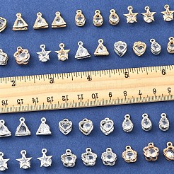 40Pcs 10 Style Alloy Charms&nbsp;ZIRC-FS0001-02